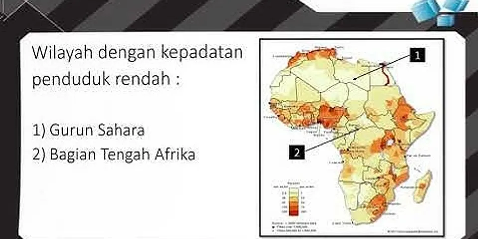 Mengapa kualitas penduduk di benua Afrika relatif rendah