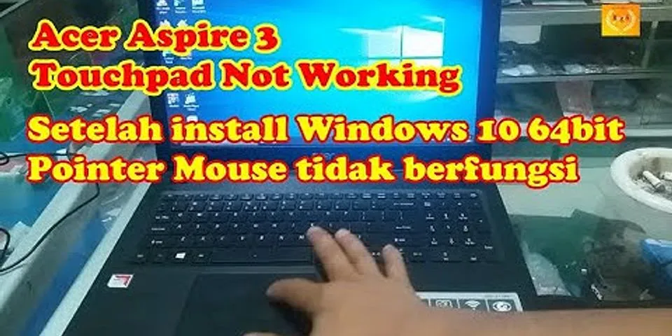 Mengapa mouse pad tidak berfungsi