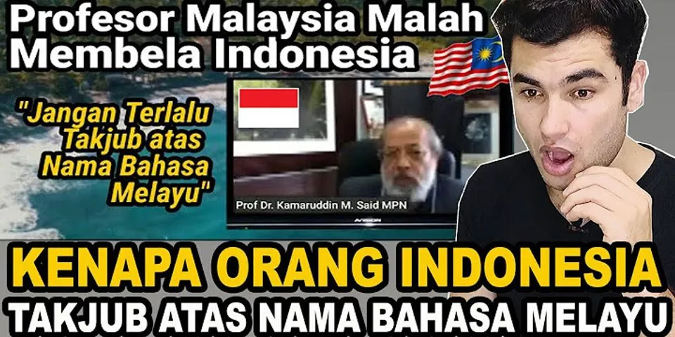 Mengapa orang malaysia menyebut indon
