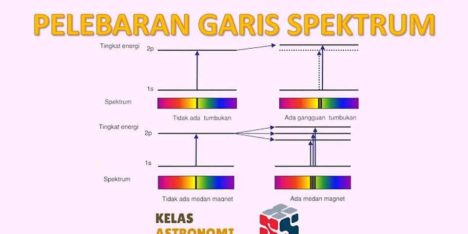 Mengapa spektrum emisi hidrogen disebut dengan spektrum garis