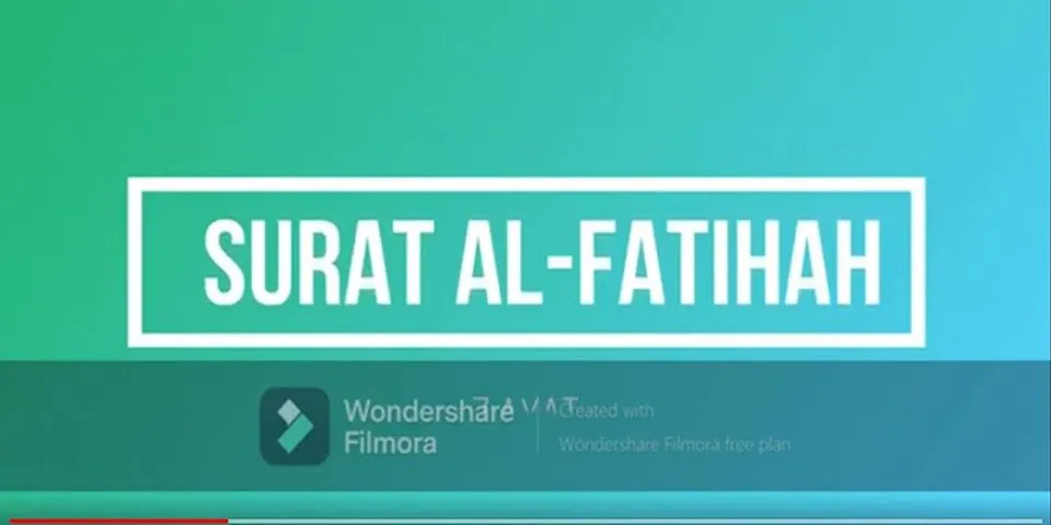 Mengapa surat al fatihah disebut ummul qur an