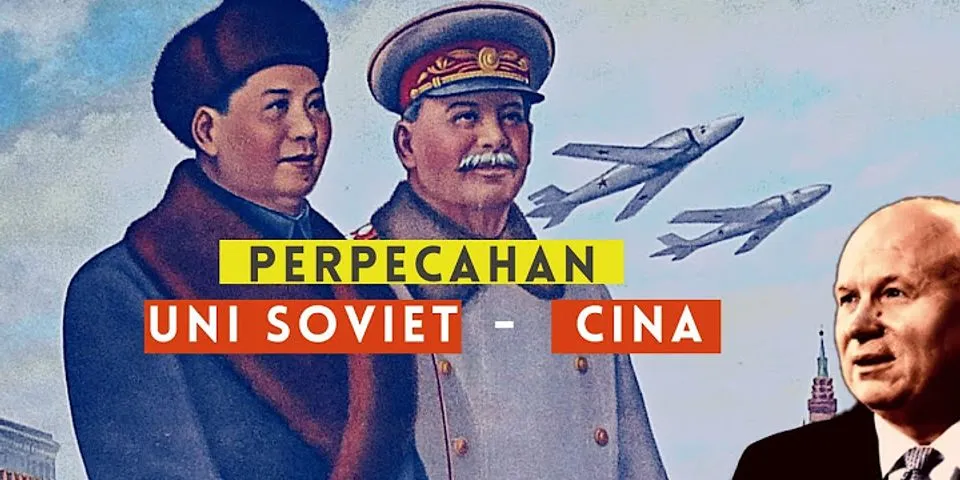 Mengapa terjadi pertentangan antara rrc dan uni soviet