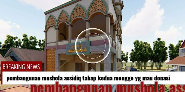 Mengeluarkan sebagian harta untuk PEMBANGUNAN masjid mushola dan madrasah adalah contoh