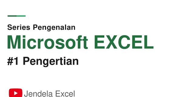 Microsoft Excel adalah program aplikasi yang biasa digunakan untuk mengolah data yang berupa