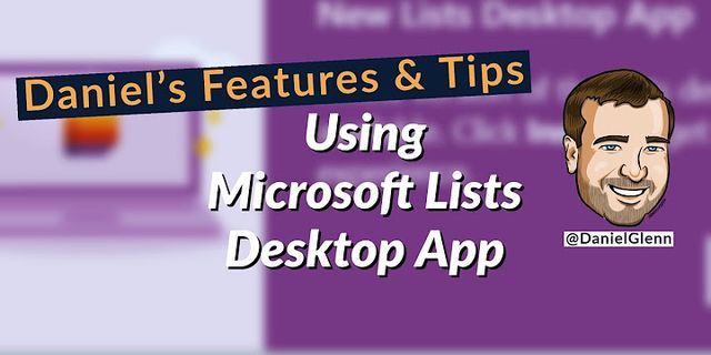 Microsoft list app URL