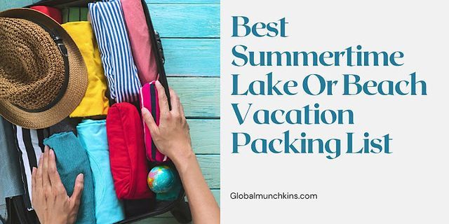 Microsoft Word vacation packing list template