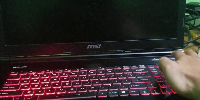 MSI laptop screen not turning on after sleep