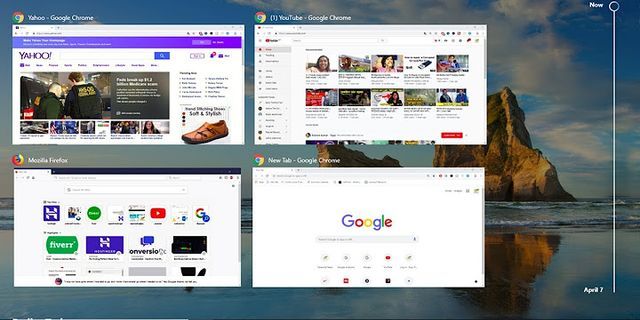 Multiple desktops on one monitor