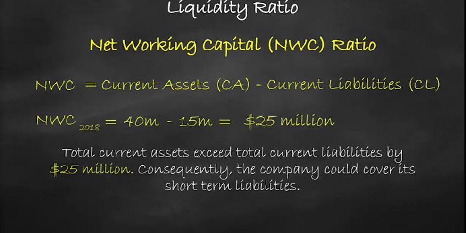 What Is Net Working Capital To Total Assets Ratio