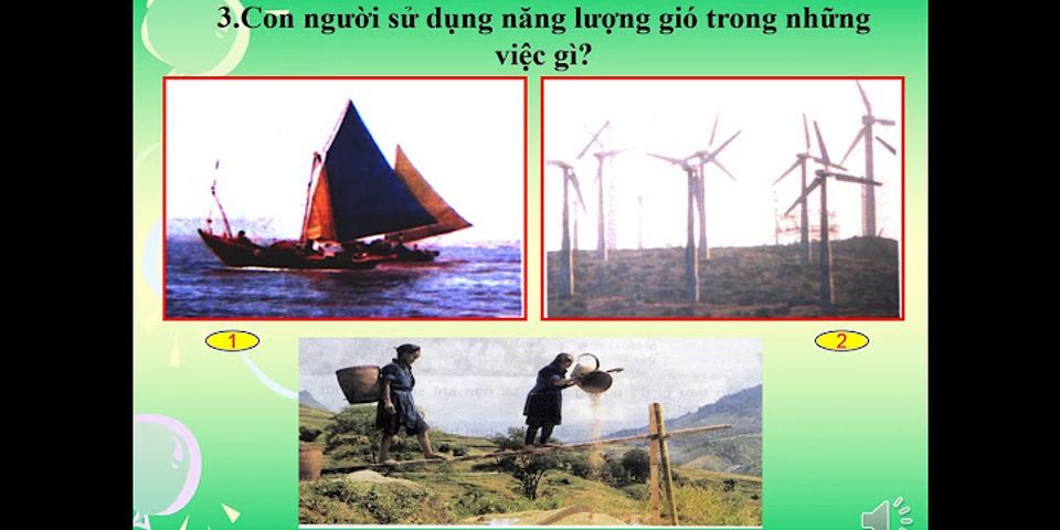 Nếu một số ví dụ về tác dụng của năng lượng gió trong tự nhiên