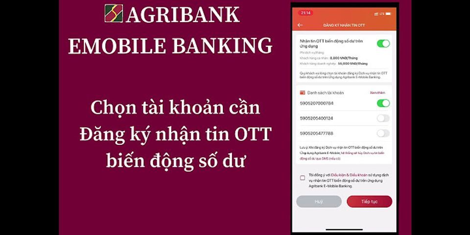 Nhận tin OTT Agribank là gì