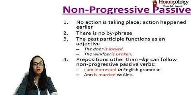 Non progressive Passive là gì