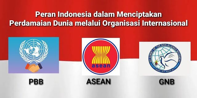Organisasi hubungan internasional apa saja yang diikuti oleh negara Indonesia?