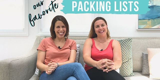 Packing list layout