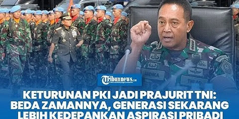 Penyebab terjadinya pertentangan antara PKI dan TNI AD