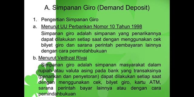 Perbedaan Tabungan Giro Dan Deposito Pakar Tulisan - Riset