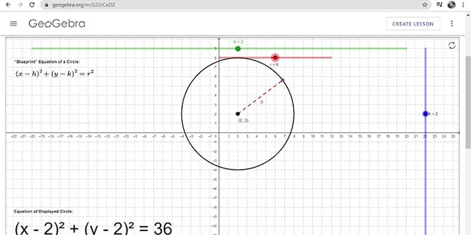 Persamaan lingkaran yang berpusat di O (0, 0) dan berjari jari 18 adalah