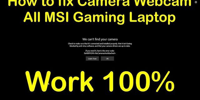 Phím bật camera laptop MSI