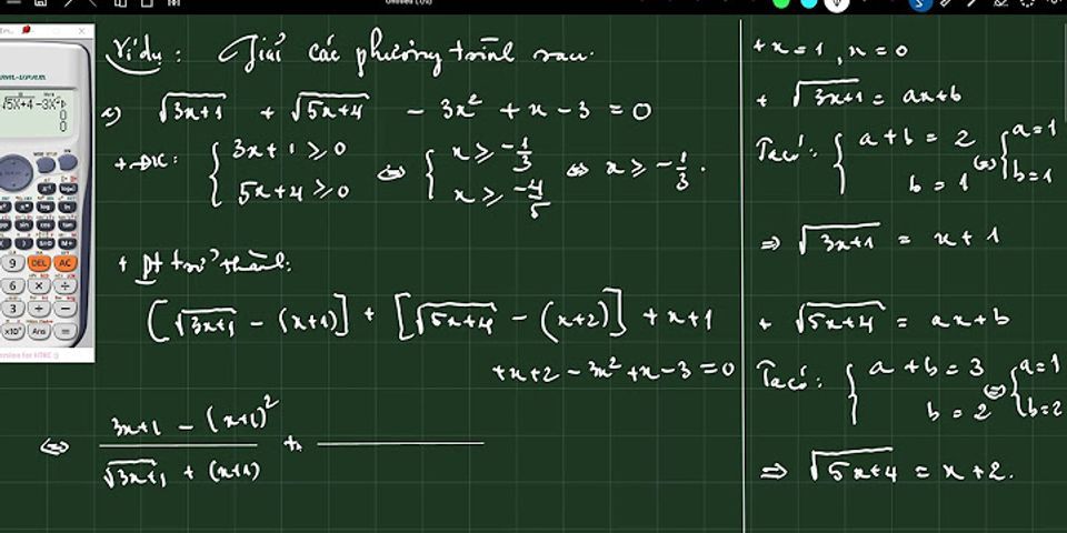 Phương trình 2x -- 3 = 12 -- 3x có bao nhiêu nghiệm