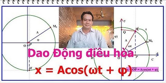 Phương trình dao động điều hoà x a cos ωt + φ với A, ω là các số dương có pha ban đầu là