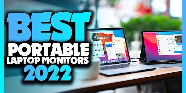 Portable monitor for laptop