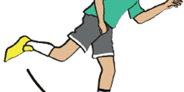 Posisi badan yang benar saat menahan bola dengan telapak kaki adalah