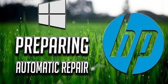 Preparing automatic Repair HP laptop