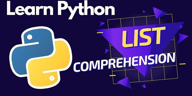 Python list comprehension complex examples