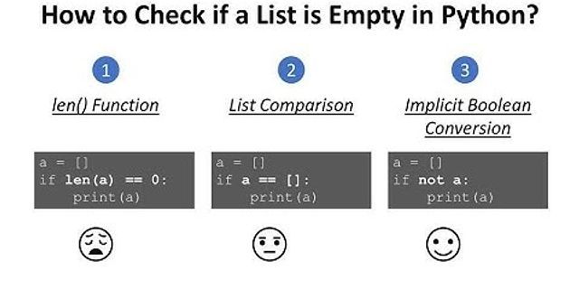 Python list empty