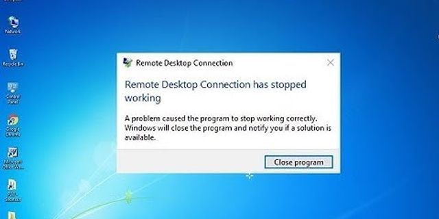 RDP stopped working Windows 10