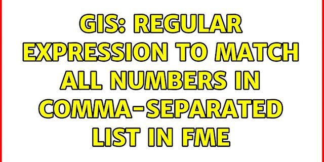 Regex for comma separated list of numbers