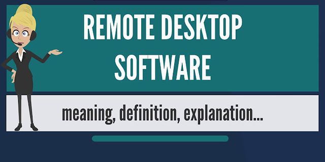 Remote desktop meaning