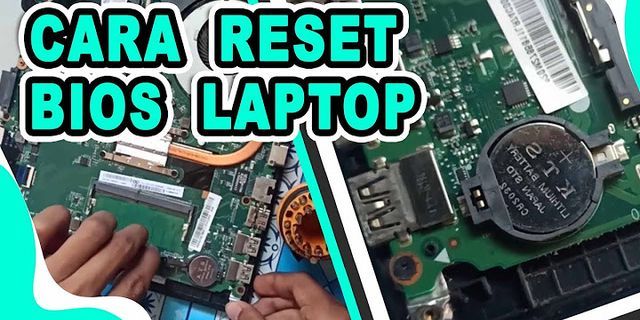 Reset BIOS Asus laptop