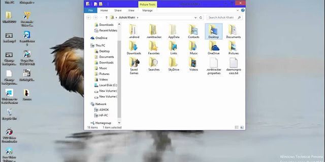 Restore Desktop folder Windows 10