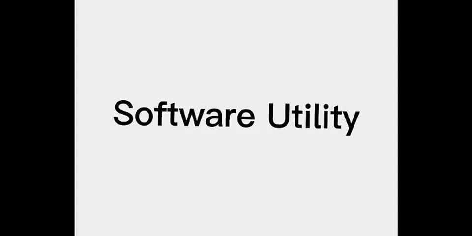 Salah satu contoh program yang termasuk utility adalah