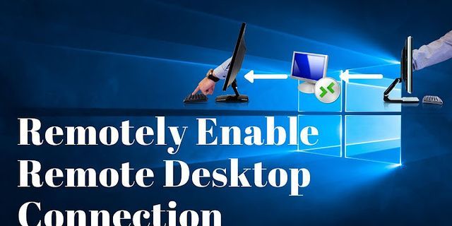 Script to open remote desktop connection