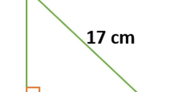 Suatu segitiga siku siku memiliki panjang hipotenusa 17 cm