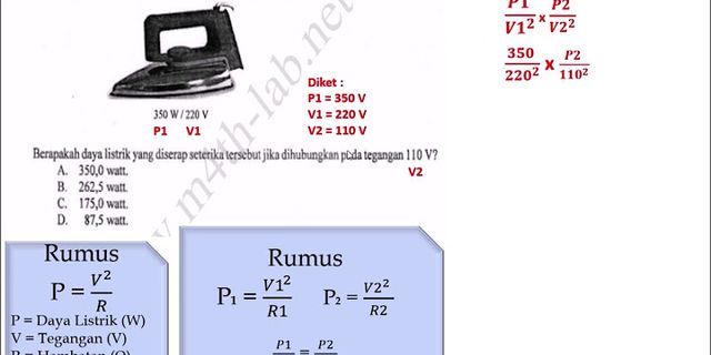 Top 10 Sebuah Seterika Memiliki Spesifikasi 220 V 350 W Maka Berapakah ...