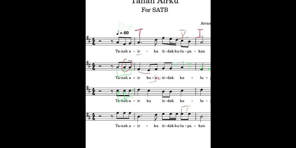 Sebutkan 4 pembagian aransemen suara dalam teknik bernyanyi secara koor