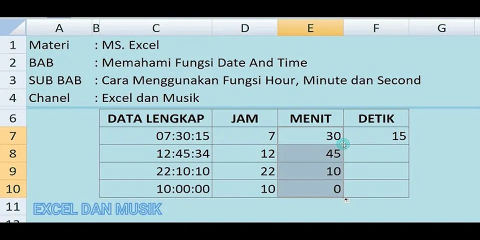 Sebutkan dan jelaskan fungsi date & time 3