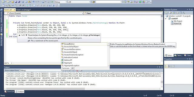 Semua fungsi kontrol untuk mengembangkan fungsi aplikasi Visual Basic 2010 terdapat pada menu