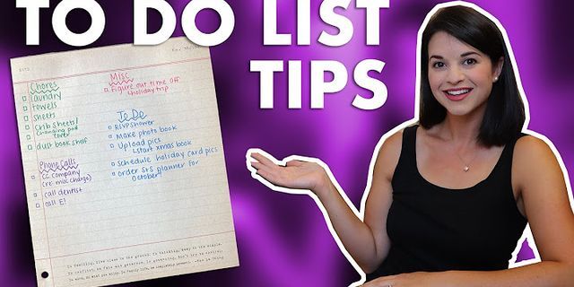 Should I write or type my to do list?