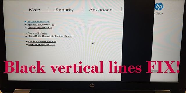 Single vertical line on laptop screen