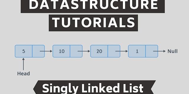 Singly linked list code