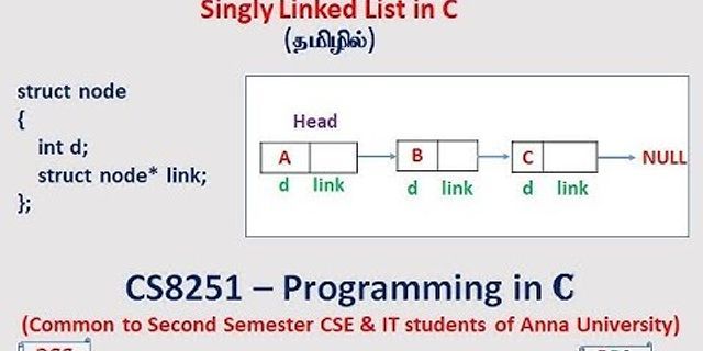 Singly linked list program in C Algorithm