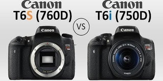 So sánh canon 800d và 750d