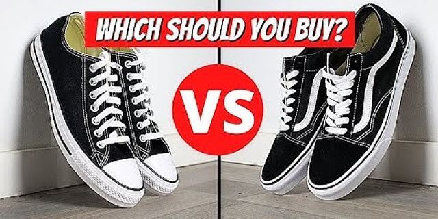 So sánh giày vans và converse