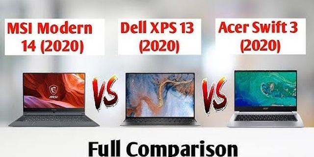So sánh laptop dell và msi