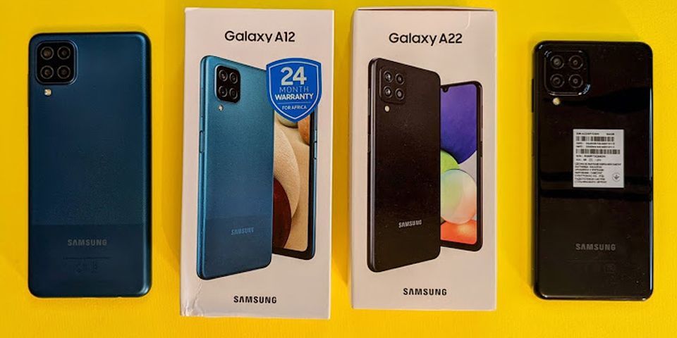 So sánh Samsung A12 và A22