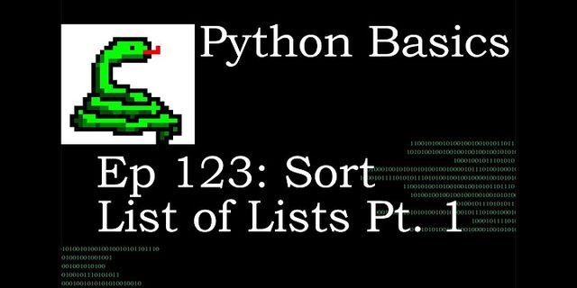 Sort list of list Python